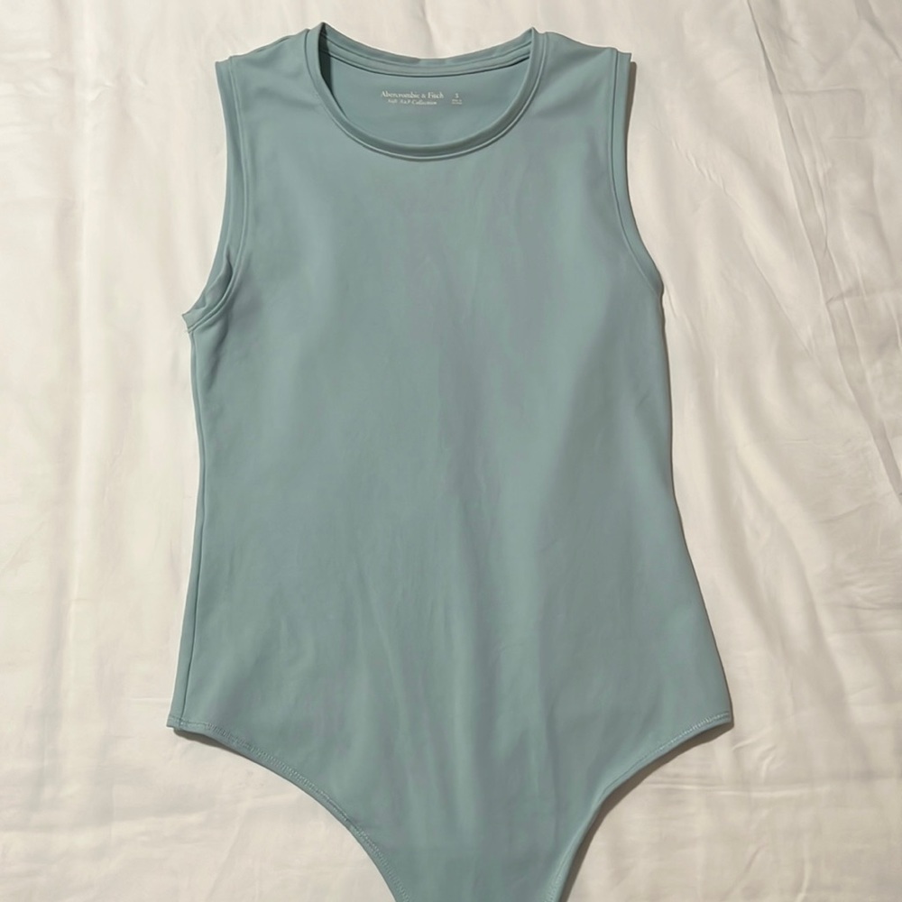 A&F seamless blue bodysuit